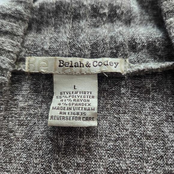 Belah & Codey Women L Green Heathered Sleeveless Duster Fall Transition Boho - Picture 4 of 8